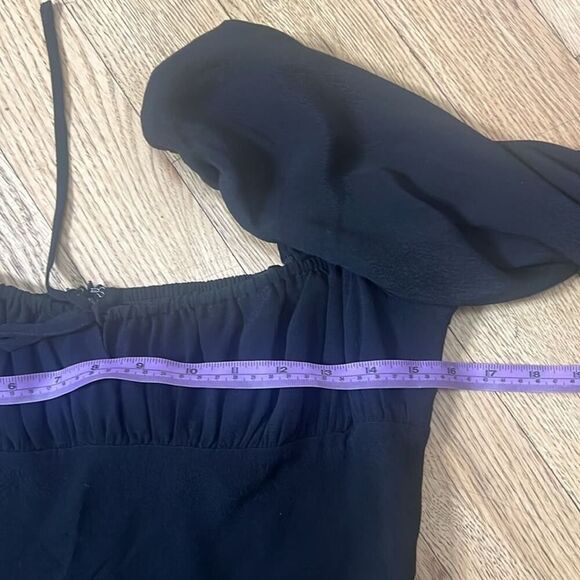 ARITZIA SUNDAY’S BEST DELIAH  BLACK NWT‎ MINI DRESS SIZE L - Picture 9 of 10